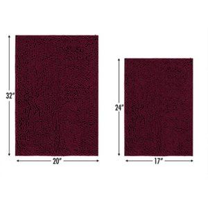 2 Piece Bath Mat Set